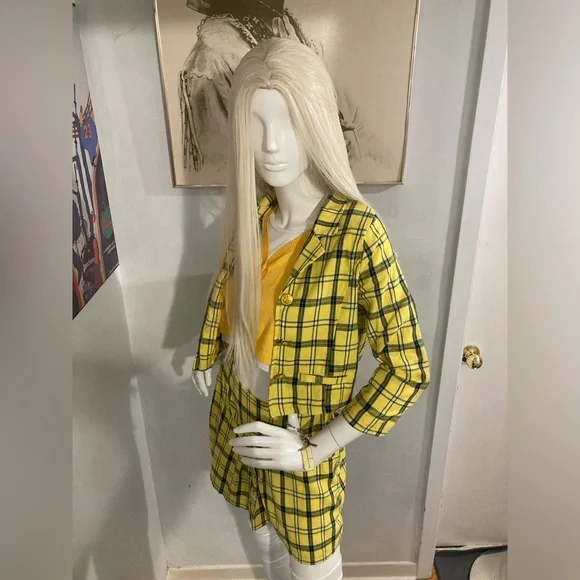 Clueless Cher Costume - Complete with wig, socks and vintage 90s shoes - Picture 4 of 16